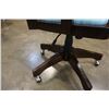 Image 13 : PAINTED DESK AND WOOD ROLLING OFFICE CHAIR