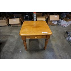 1 DRAWER WALNUT ENDTABLE
