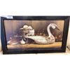 Image 2 : FRAMED DUCK PRINT AND MAYAN MAP ON BOARD