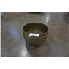 Image 1 : BRASS FOOTED BOWL APPROX 12 INCHES ACROSS 8 1/2 TALL