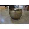 Image 3 : BRASS FOOTED BOWL APPROX 12 INCHES ACROSS 8 1/2 TALL