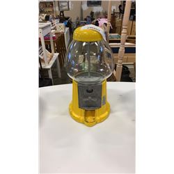 VINTAGE 14 INCH YELLOW GUN=MBALL MACHINE