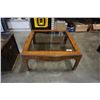 Image 1 : Glass insert rectangle coffee table