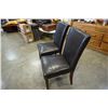 Image 7 : 2 MODERN LEATHER LOOK CHAIRS