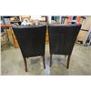 Image 8 : 2 MODERN LEATHER LOOK CHAIRS