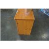 Image 10 : PINE DRESSER W/ TRIFOLD MIRROR-  30-1/4IN TALL 17-1/2IN DEEP, 57-1/4IN WIDE, MIRROR 46-1/2IN WIDE 39