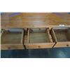 Image 8 : PINE DRESSER W/ TRIFOLD MIRROR-  30-1/4IN TALL 17-1/2IN DEEP, 57-1/4IN WIDE, MIRROR 46-1/2IN WIDE 39