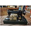 Image 3 : DELUXE VINTAGE SEWING MACHINE IN CASE - TESTED WORKING