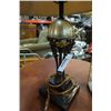 Image 3 : Vintage table lamp with brass and small glass display case