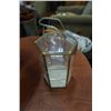 Image 7 : Vintage table lamp with brass and small glass display case
