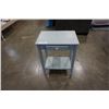 Image 1 : BLUE PAINTED 1 DRAWER STAND