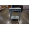 Image 2 : BLUE PAINTED 1 DRAWER STAND