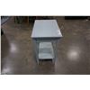 Image 4 : BLUE PAINTED 1 DRAWER STAND