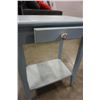 Image 9 : BLUE PAINTED 1 DRAWER STAND