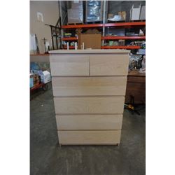 6 DRAWER MAPLE CHEST OF DRAWERS