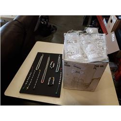 Box of new hair accessory sets with jewelry