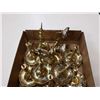 Image 2 : Box of brass candle holders
