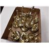 Image 3 : Box of brass candle holders