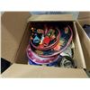Image 2 : BOX OF CANDLE HOLDERS, CHRISTMAS PLATES AND BOX OF MODEMS