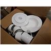 Image 4 : 2 BOXES OF WHITE DISHES