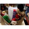 Image 3 : BOX OF CHRISTMAS DECOR - ANIMATED FIGURES