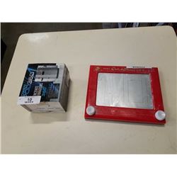 Power pod 360 bluetooth speaker and etch a sketch