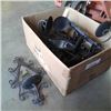 Image 1 : box of 10 wall sconce candle holder with bevelled glass insert