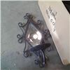 Image 3 : box of 10 wall sconce candle holder with bevelled glass insert
