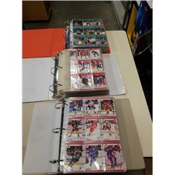 3 LARGE BINDER SCORE AND PROSET HOCKEY CARDS