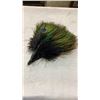 Image 7 : PEACOCK FAN, VINTAGE CLOCK, AND JADE PIECE