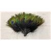 Image 8 : PEACOCK FAN, VINTAGE CLOCK, AND JADE PIECE