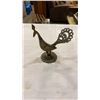 Image 7 : VINTAGE BRASS PEACOCK PERFUME BOTTLE, MOUSE CANDLESTICK AND CANNON FIGURE