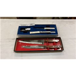 RADA KNIFE SET W/ STEAK KNIFE, PEARING KNIFE, AND SHARPENER, AND 2 PRECISION HOLLOW GROUND STAINLESS