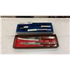 Image 1 : RADA KNIFE SET W/ STEAK KNIFE, PEARING KNIFE, AND SHARPENER, AND 2 PRECISION HOLLOW GROUND STAINLESS