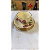 Image 13 : STAFFORDSHIRE CUPS AND SAUCERS AND SADLER TEAPOT AND FLOW BLUE LIDDED TUREEN
