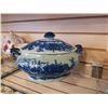 Image 15 : STAFFORDSHIRE CUPS AND SAUCERS AND SADLER TEAPOT AND FLOW BLUE LIDDED TUREEN