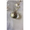 Image 3 : CRYSTAL PENDENT DECORATION, LIDDED HEART DISH AND PERFUME BOTTLE
