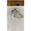 Image 7 : CRYSTAL PENDENT DECORATION, LIDDED HEART DISH AND PERFUME BOTTLE