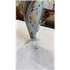 Image 8 : 2 ART GLASS FISH VASES
