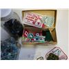 Image 3 : 1960s BOYSCOUT CARD, PATCHES AND JAR OF MARBLES