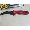 Image 2 : THROWING DART SET AND FOLDING WARTECH FIRE FIGHTERS KNIFE