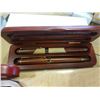 Image 4 : LOT OF MECHANICAL PENCILS AND PENS IN WOOD CASES