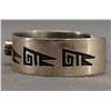 Image 2 : NATIVE AMERICAN HOPI SILVER BRACELET BY ROY TALAHEFTEWA