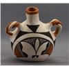 Image 3 : NATIVE AMERICAN ACOMA POTTERY CANTEEN BY E CERNO