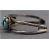Image 2 : NATIVE AMERICAN NAVAJO SILVER BRACELET SIGNED WITH HALLMARK