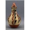 Image 2 : NATIVE AMERICAN JEMEZ POTTERY WEDDING VASE SIGNED PERCINGULA R. TOSA