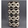 Image 2 : NATIVE AMERICAN ACOMA POTTERY CYLINDER BY CARMEL LEWIS