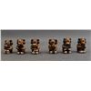 Image 1 : SIX NATIVE AMERICAN COCHITI POTTERY STORY TELLERS SIGNED O Q