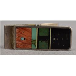 NATIVE AMERICAN ZUNI SILVER MONEY CLIP