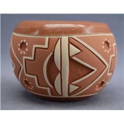 NATIVE AMERICAN SAN JUAN POTTERY BOWL BY NORMAN DE HERRERA